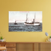 Ansicht des Steamer ElizabethBandon, OR Leinwanddruck (Insitu (Wohnzimmer))