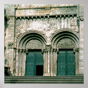 Ansicht des Südtransept Portalc.1100-04 Poster