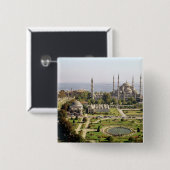 Ansicht des Sultans Ahmet Camii errichtete 1609-16 Button (Vorne & Hinten)