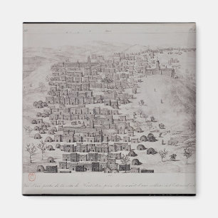 Ansicht des Teils der Stadt von Timbuktu von einem Magnet