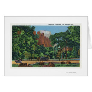 Ansicht des Tempels von Sinawava