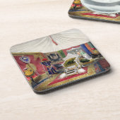 Ansicht des tented Raumes und des Elfenbeins Untersetzer (Linke Seite)