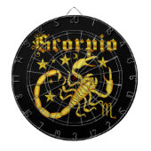 Ansicht des Tierkreis-Scorpio-Design-1 unterhalb Dartscheibe (vorne)
