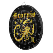 Ansicht des Tierkreis-Scorpio-Design-1 unterhalb Dartscheibe (Vorderseite rechts)
