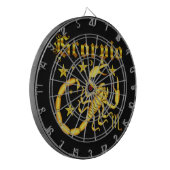 Ansicht des Tierkreis-Scorpio-Design-1 unterhalb Dartscheibe (Vorderseite Links)