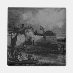 Ansicht des Tilbury-Forts, graviert von H. Adhard Magnet