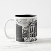 Ansicht des Trautson Palastes errichtet für Zweifarbige Tasse (Links)