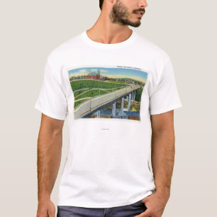 Ansicht des Viaduct und des Äußeren der T-Shirt