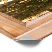 Ansicht des Waldweges aus einem Fenster Poster (Ecke)