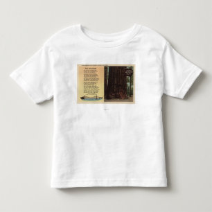 Ansicht des Weg-Rotholzes flach Kleinkind T-shirt