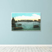 Ansicht des weißen Elefanten Leinwanddruck (Insitu (Holzboden))