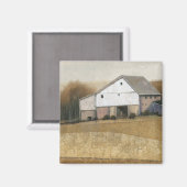 Ansicht des weißen Stalls Magnet (Vorderseite/Rückseite)