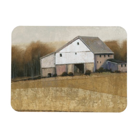 Ansicht des weißen Stalls Magnet (Horizontal)