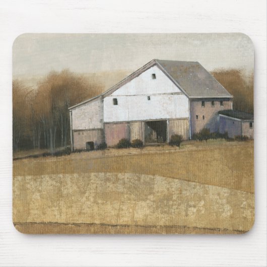 Ansicht des weißen Stalls Mousepad (Vorne)