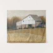 Ansicht des weißen Stalls Wandteppich (Vorderseite (Horizontal))