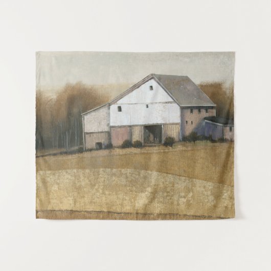 Ansicht des weißen Stalls Wandteppich (Vorderseite (Horizontal))