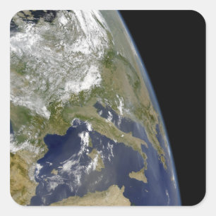 Ansicht des Westerns Mittelmeer Quadratischer Aufkleber