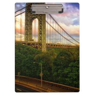 Ansicht, die - West von Manhattan Süd schaut Klemmbrett