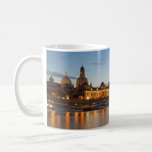 Ansicht Dresdens Elbe Kaffeetasse (Links)