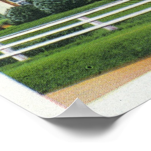 Ansicht einer alten Cape Cod-Zuhause Poster (Ecke)