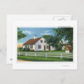 Ansicht einer alten Cape Cod-Zuhause Postkarte (Vorne/Hinten)