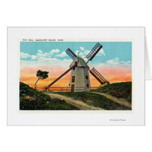 Ansicht einer alten Windmühle