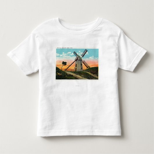 Ansicht einer alten Windmühle Kleinkind T-shirt (Vorderseite)