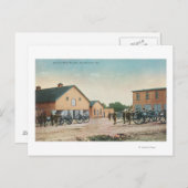 Ansicht einer Artilleriebohrmaschine bei Presidio Postkarte (Vorne/Hinten)