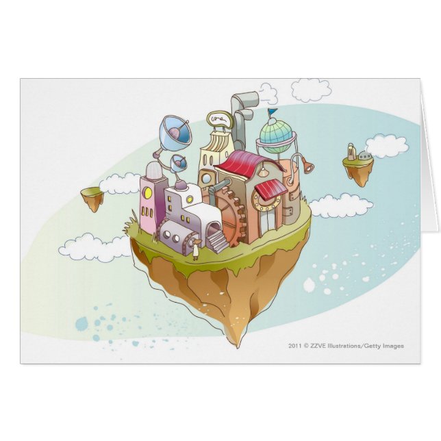 Ansicht einer bunten abstrakten Illustration (Vorderseite (Horizontal))