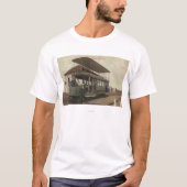 Ansicht einer Doppeldecker-Drahtseilbahn T-Shirt (Vorderseite)