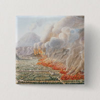 Ansicht einer Eruption vom Vesuv, die an anfing