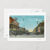 Ansicht einer GeschäftsstraßeMarysville, CA Postkarte (Vorne/Hinten)