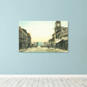 Ansicht einer GeschäftsstraßeSan Luis Obispo, CA Leinwanddruck (Insitu (Holzboden))