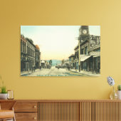 Ansicht einer GeschäftsstraßeSan Luis Obispo, CA Leinwanddruck (Insitu (Wohnzimmer))