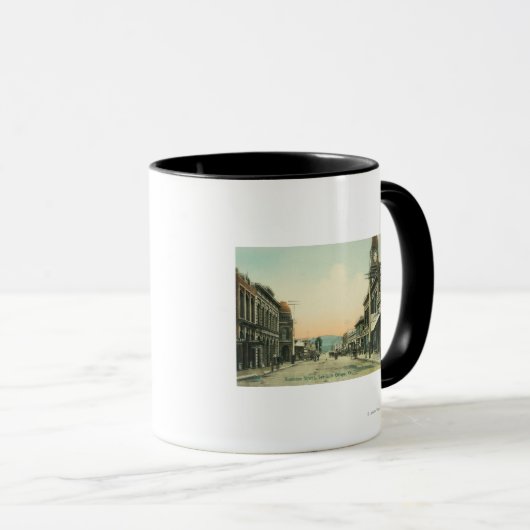 Ansicht einer GeschäftsstraßeSan Luis Obispo, CA Tasse (VorderseiteRechts)