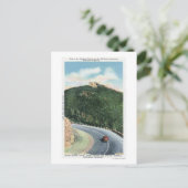 Ansicht einer Haarnadelkurve auf der Gedenkstätte Postkarte (Stehend Vorderseite)