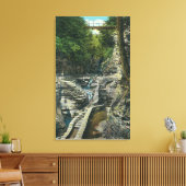 Ansicht einer Hängebrücke Leinwanddruck (Insitu (Wohnzimmer))