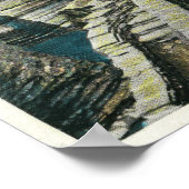 Ansicht einer Hängebrücke Poster (Ecke)