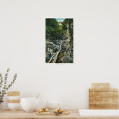 Ansicht einer Hängebrücke Poster (Küche)