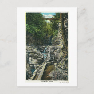 Ansicht einer Hängebrücke Postkarte