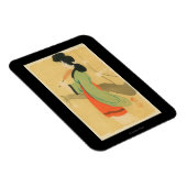 Ansicht einer japanischen Frau in Paris, Frankreic Magnet (Rechte Seite)