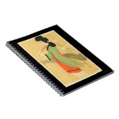 Ansicht einer japanischen Frau in Paris, Frankreic Notizblock (Rechte Seite)