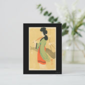 Ansicht einer japanischen Frau in Paris, Frankreic Postkarte (Stehend Vorderseite)