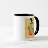 Ansicht einer japanischen Frau in Paris, Frankreic Tasse (VorderseiteRechts)