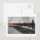 Ansicht einer Lumbermühle Postkarte (Vorne/Hinten)