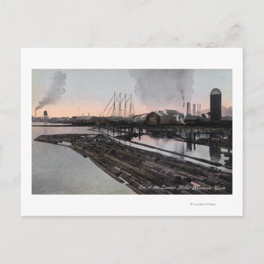 Ansicht einer Lumbermühle Postkarte (Vorderseite)
