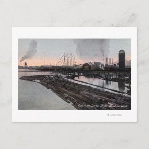 Ansicht einer Lumbermühle Postkarte