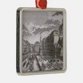 Ansicht einer Prozession im Graben Silbernes Ornament (Rechts)
