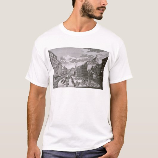 Ansicht einer Prozession im Graben T-Shirt (Vorderseite)