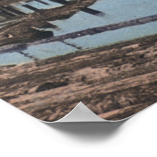 Ansicht einer Sandmühle Poster (Ecke)